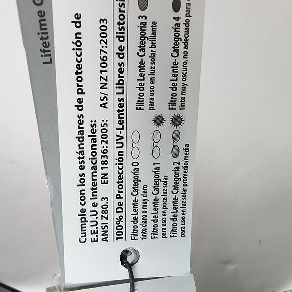 NYS Collection Sunglasses 4220 Cat 3 Blue Reflective Lenses Silvertone Frame - Picture 11 of 16